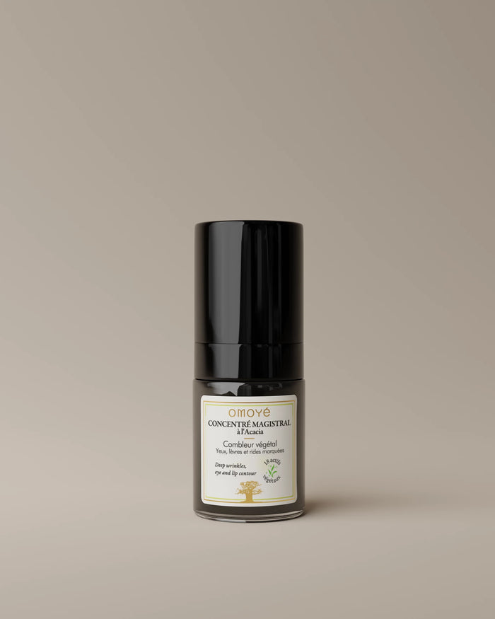 concentré magistral omoyé combleur végétal anti-rides acacia yeux lèvres soin ciblé peau mature bio efficace