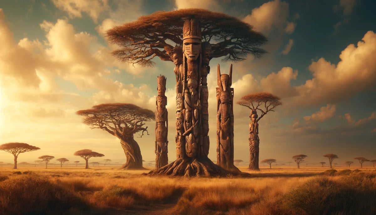 Les arbres totems dans la savane