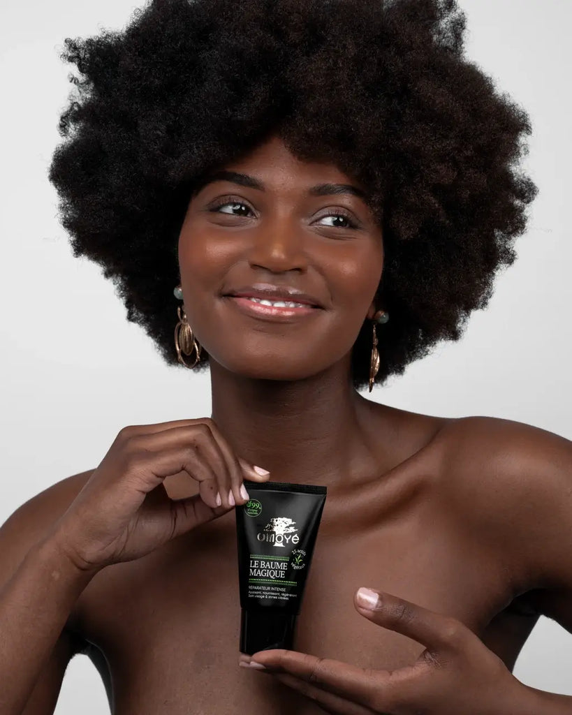baume magique omoyé peau lumineuse femme homme soin réparateur intense naturel 99% origine végétale visage zones sèches