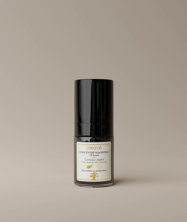 concentré magistral omoyé combleur végétal anti-rides acacia yeux lèvres soin ciblé peau mature bio efficace 
