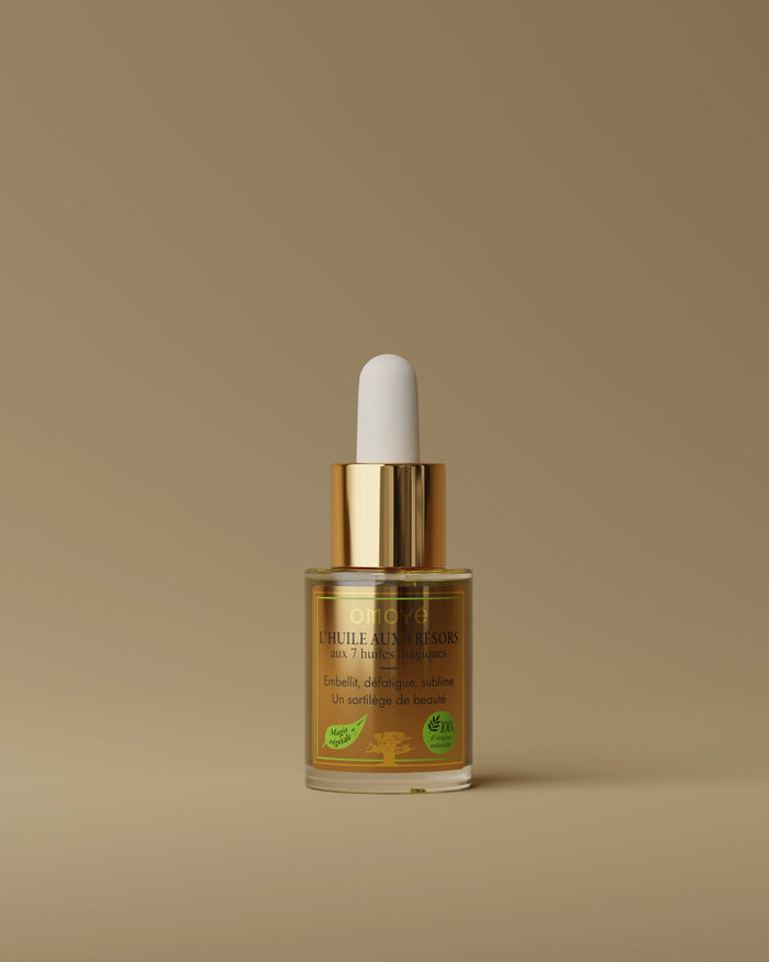 huile précieuse visage omoyé 7 huiles végétales éclat défatigue sublime peau soin naturel non comédogène