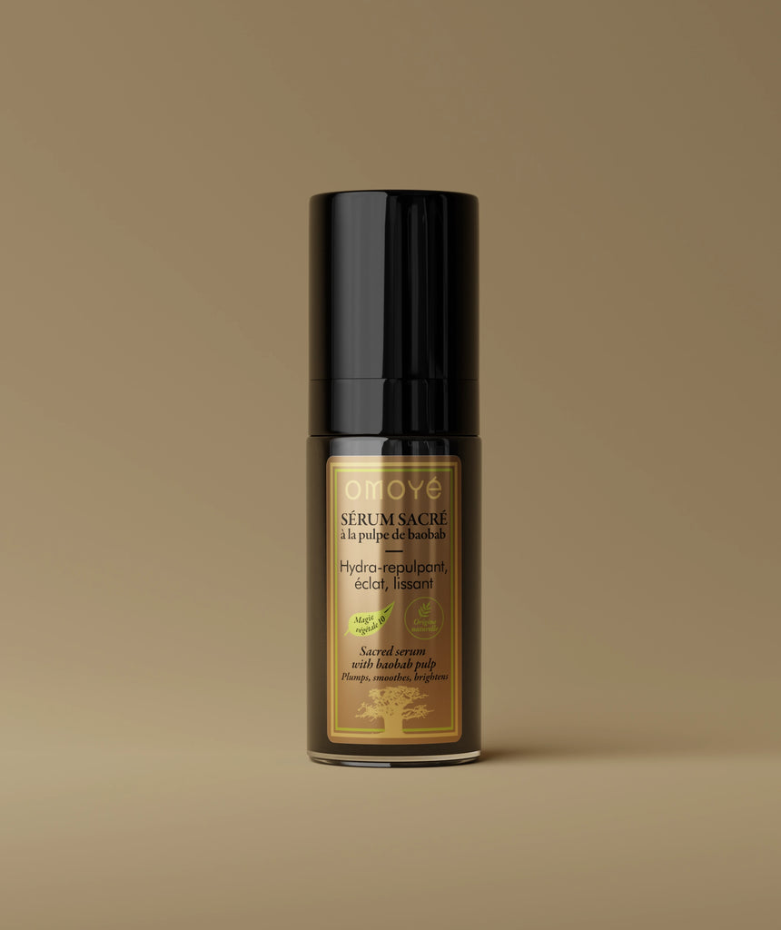 sérum visage éclat hydratant repulpant baobab omoyé anti-âge peau mature homme femme soin naturel performant
